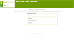 Desktop Screenshot of microfin-loantracker.com